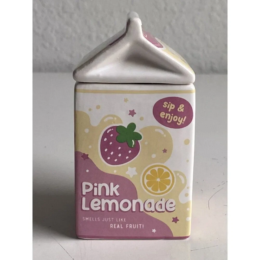 DW Home Goodies Pink Lemonade Scented‎ Candle 6.4 Oz Juice Box NEW